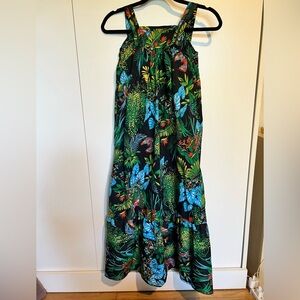 Vintage Hawaiian Tiki Tropical Sundress - S